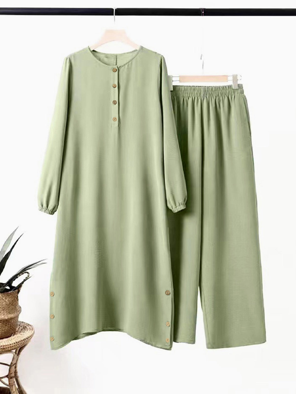 Casual dress - 2 piece set - Green