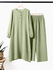 Casual dress - 2 piece set - Green