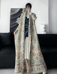Pleated Abaya - Spring Weave