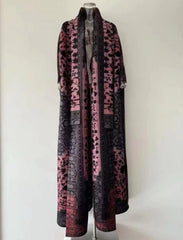 Pleated Abaya - Forest Pink